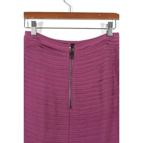 Burberry London Women's Size US2 Fuchsia Pink Parchment Skirt Short Layered Silk - Picture 5 of 6